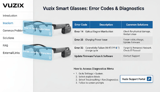 Vuzix Smart Glasses Troubleshooting: Common Problems & Solutions 4 Vuzix Smart Glasses Troubleshooting: